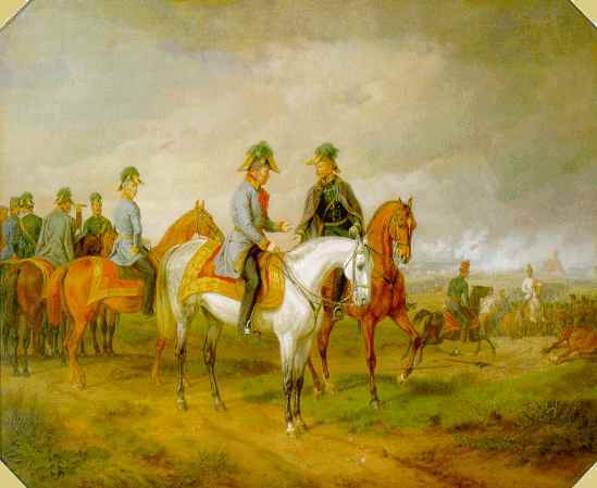 The Battle of Novara, March 22-23rd, 1849, by Albrecht Adam (1786-1862), painted in 1858, Deutsches Historisches Museum, Berlin.